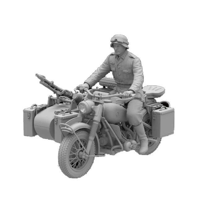 Freedom 616005 WW2 German Motorcycle Driver for R75 1/48 – zdjęcie 3