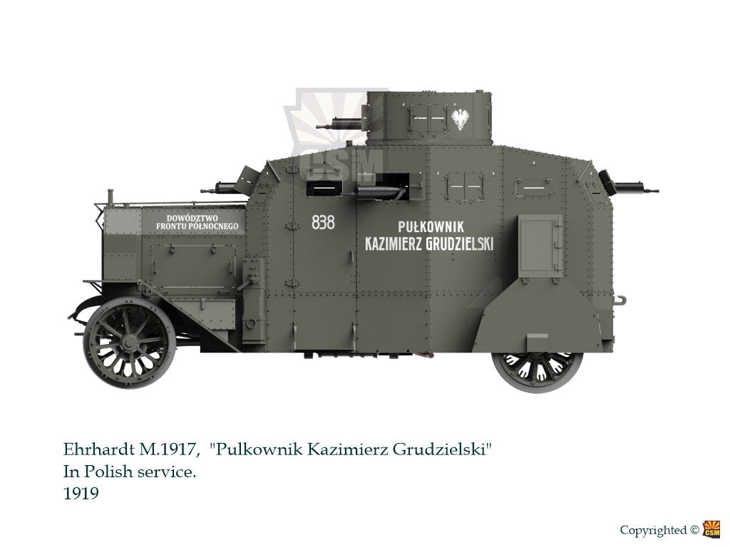 Copper State Models 35010 Ehrhardt E-V/4 M.1917 ( ZAWIERA POLSKIE KALKI ) 1/35 – immagine 3