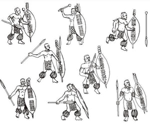 Hat 8191 Zulu Warriors 1/72