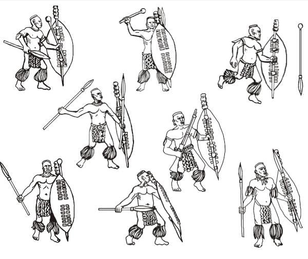 Hat 8191 Zulu Warriors 1/72