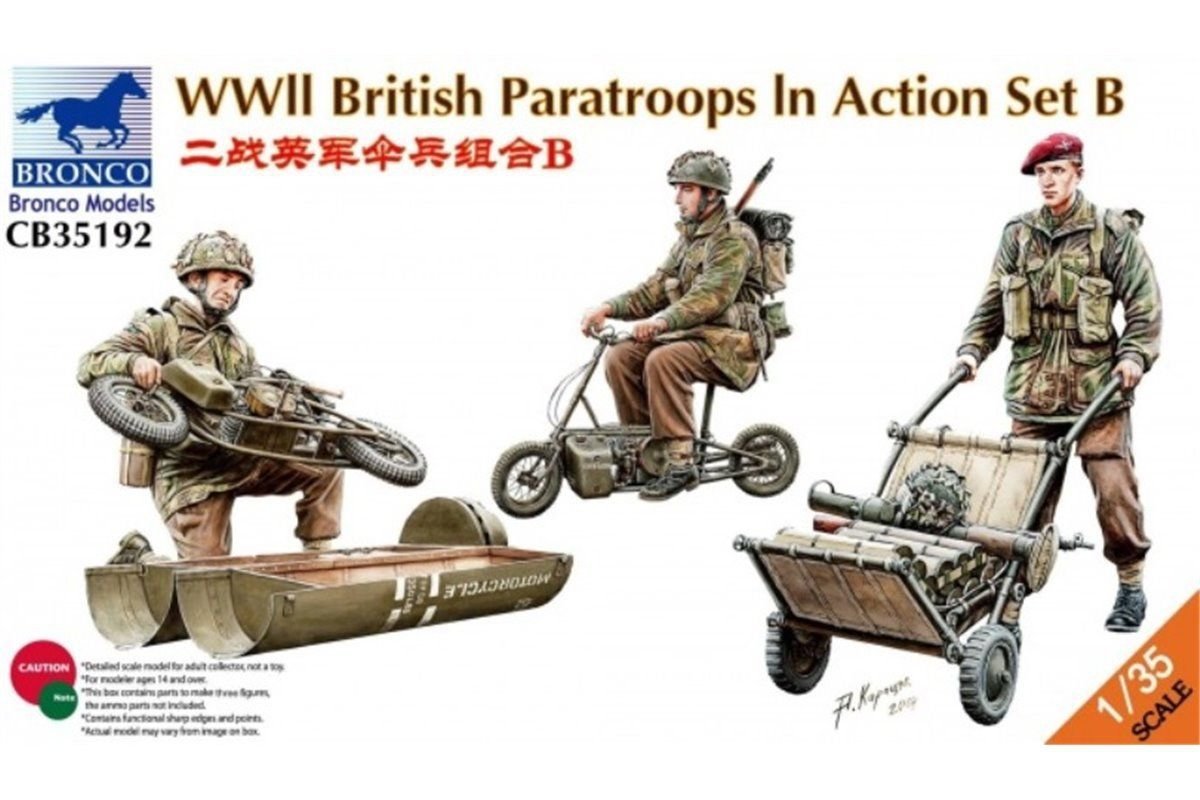 Bronco CB35192 WWII British Paratroops In Action Set B 1/35