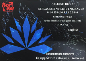 Border Model BD0051 Replacement Line Engraver - SET Blue – zdjęcie 3