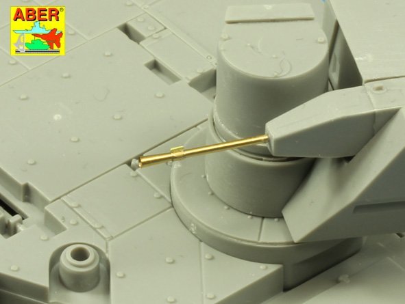Aber 35 L-187 Armament for Russian Main Battle Tank T-14 ARMATA barrel for 125 mm 2A82-1M cannon &amp;amp; barrel for 12,7 mm Kord AA MG 1/35 – immagine 16