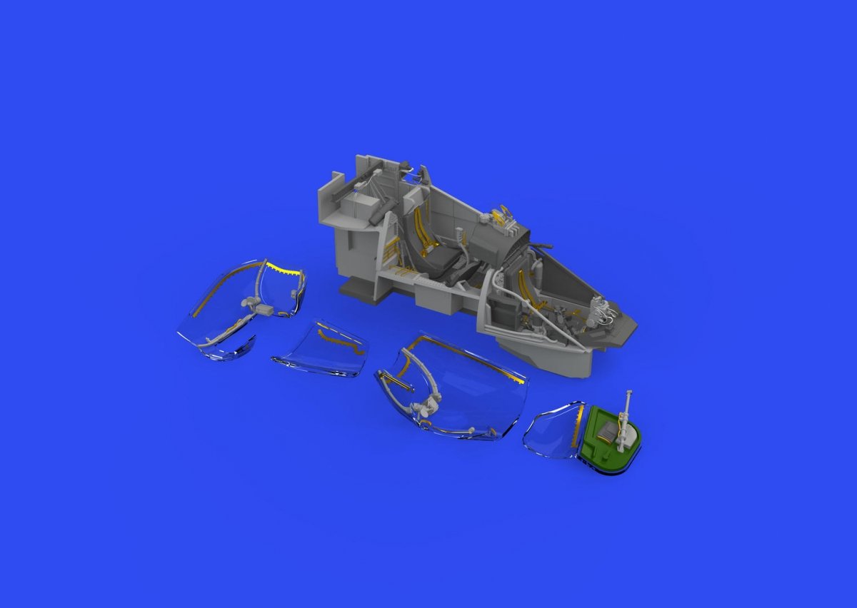 Eduard 648838 Mi-24V cockpit black (Mi-35) PRINT &amp;amp; SPACE 1/48 – immagine 3