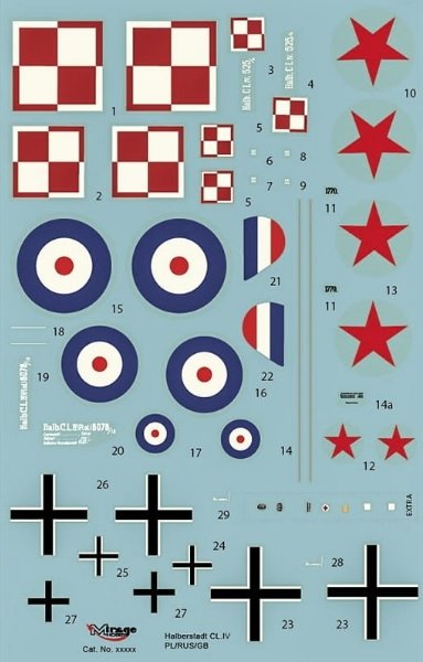 Mirage-Hobby 481403 HALBERSTADT CL.IV Guerre polono-soviétique / Forces d&amp;#39;occupation de la RAF 1919 1/48 – image 5
