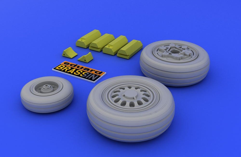 Eduard 648011 F-16 late wheels 1/48 (Kinetic Model) – immagine 3