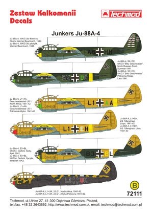 Techmod 72111 - Junkers Ju 88A-4 1/72 – Bild 2