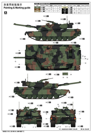 Trumpeter 00926 US M1A1 AIM MBT 1/16 – image 2