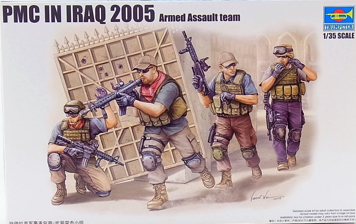 Trumpeter 00419 PMC in Iraq 2005-Armed Assault Team 1/35 – immagine 2