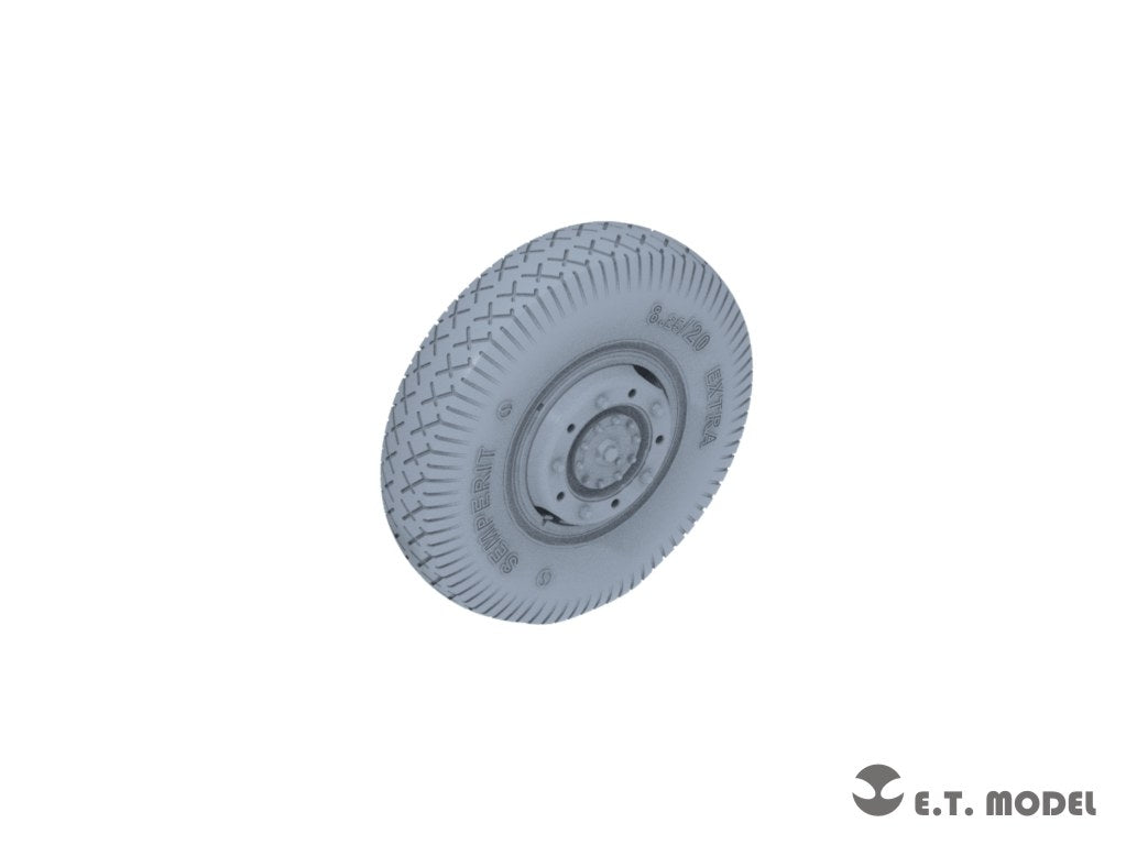 E.T. Model P35-107 WWII German Sd.Kfz.234 Large Diameter Weighted Wheels Type.7 1/35 – immagine 4