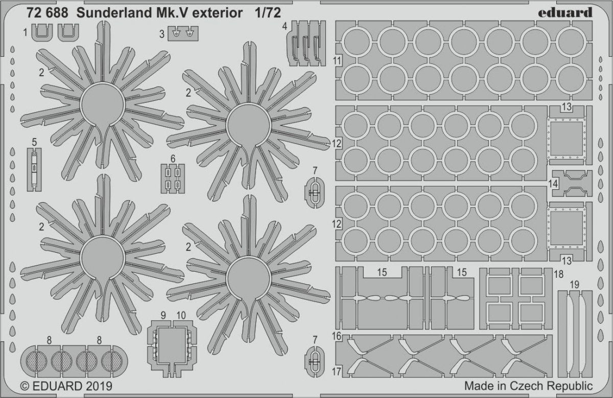 Eduard 72688 Sunderland Mk. V exterior 1/72 SPECIAL HOBBY