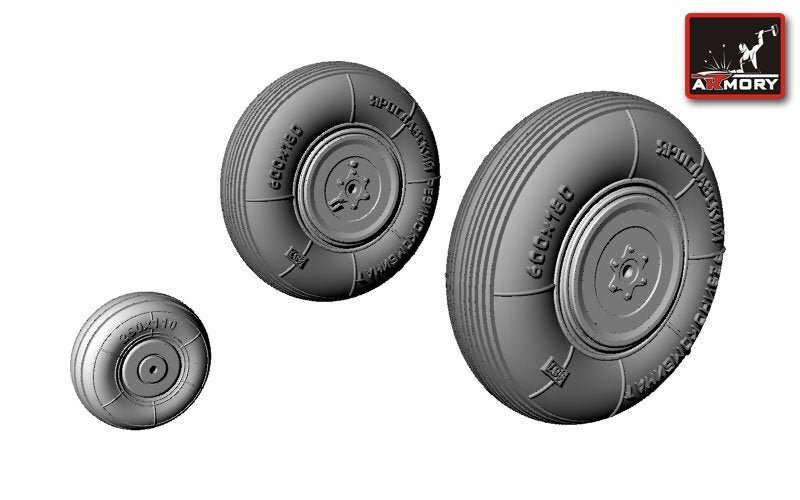 Armory Models AW72004 Yakovlev Yak-3 wheels 1/72 – immagine 4