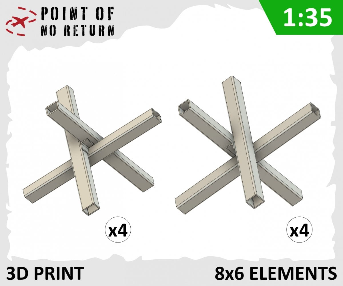 Point de non-retour 3522015 Barricade antichar Hérisson 2 1/35