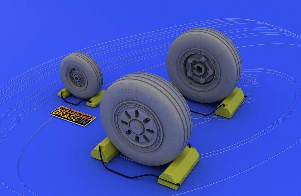 Eduard 648017 F-22A wheels 1/48 (Hasegawa) – immagine 2