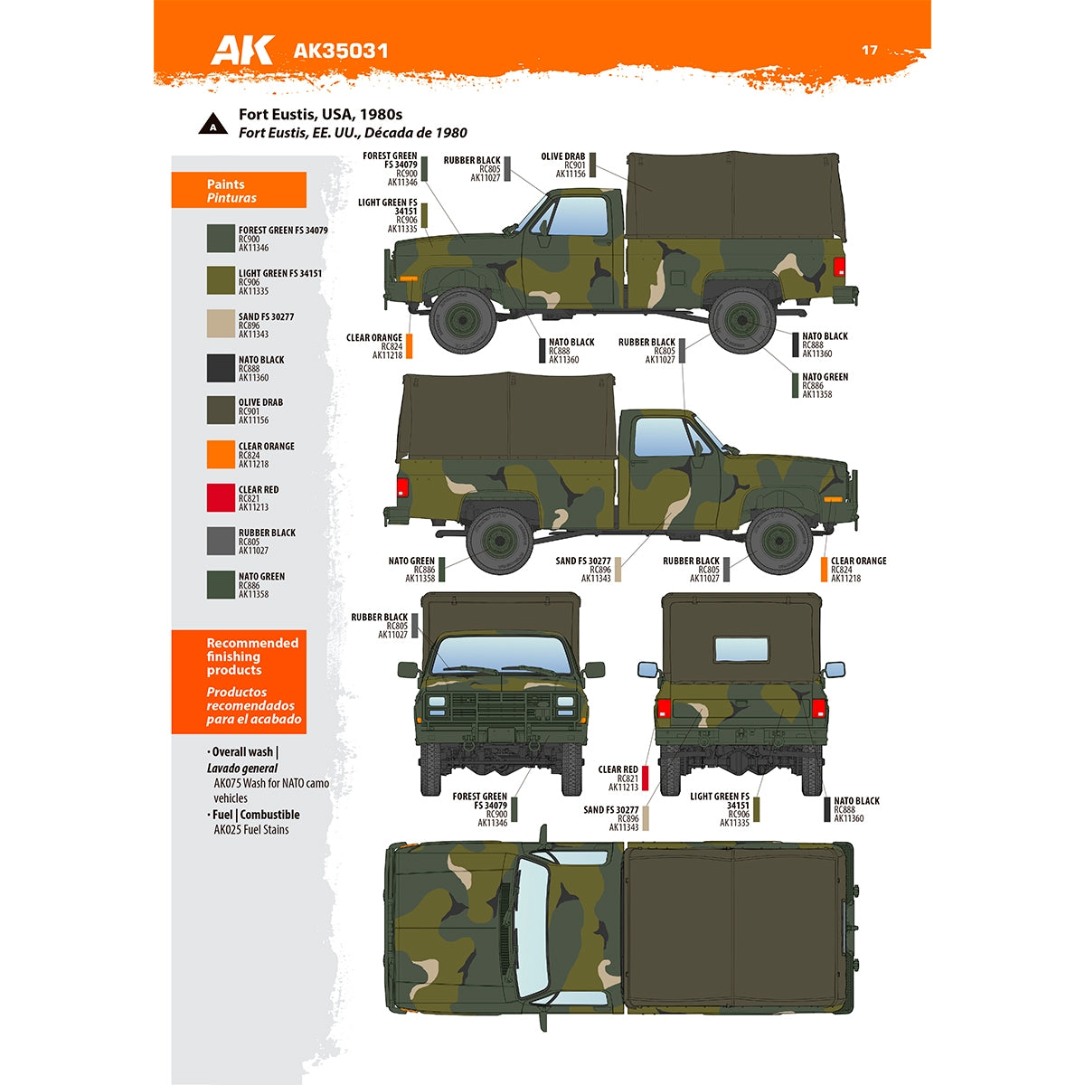 AK Interactive AK35031 M1008 TROOP CARRIER WITH TARP 1/35 – Bild 20