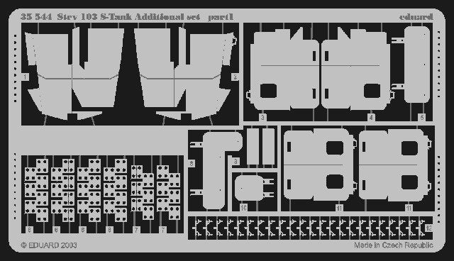 Eduard 35544 Strv.103 S-Tank additional set 1/35 Trumpeter – immagine 2