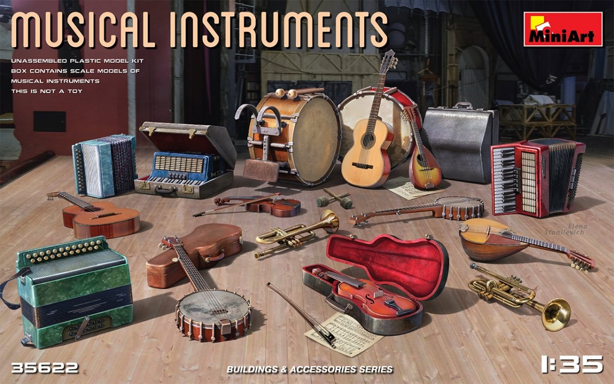 MiniArt 35622 INSTRUMENTS DE MUSIQUE 1/35