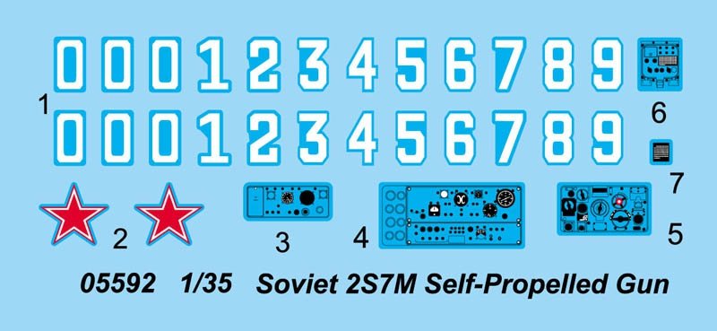 Trumpeter 05592 Soviet 2S7M Self-Propelled Gun 1/35 – zdjęcie 4