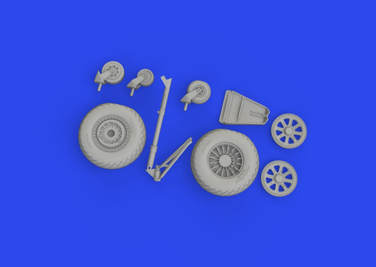 Eduard 648965 TBF/ TBM wheels w/ pattern ACADEMY 1/48 – imagen 5