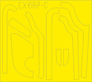 Eduard EX687 B-17G antiglare panels (DL &amp;amp; BO production) 1/48 HKM – imagen 3