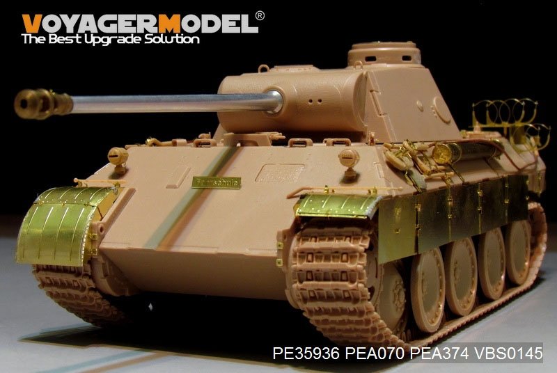 Voyager Model PE35936 WWII German Panther D w/&amp;quot;Stadtgas&amp;quot; Fuel Tanks Basic For MENG TS-038 1/35 – immagine 17