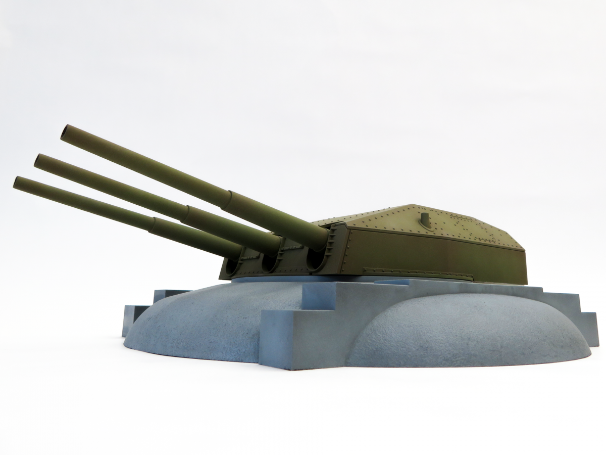 Modelcollect UA72344 Austratt fort coastal artillery site triple 28cm turret Caesar 1/72 – Bild 3