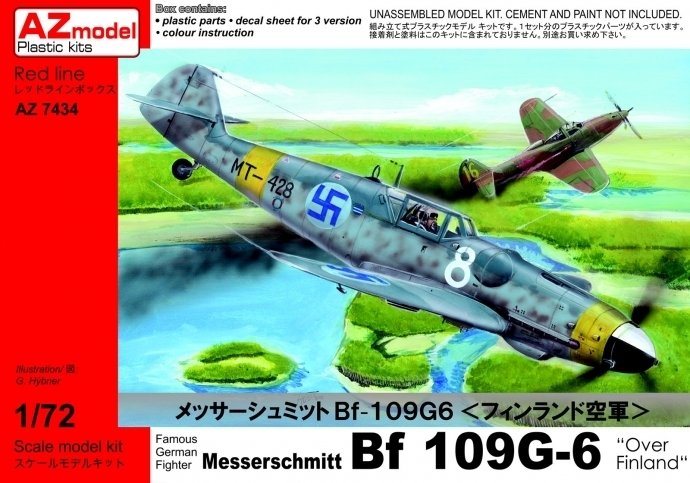 AZ Model AZ7434 Messerschmitt Bf 109G-6 Over Finland 1/72