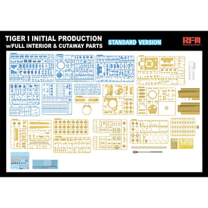 Rye Field Model 5130 Tiger I Initial Production Early 1943 w/ Full Interior Standard Version 1/35 – immagine 4