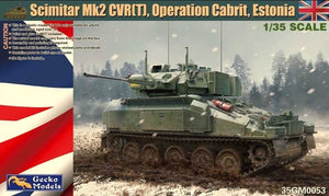 Maquette Gecko Models 35GM0053 Scimitar Mk2 CVR(T), Opération Cabrit, Estonie, échelle 1/35
