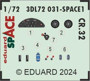 Eduard 3DL72031 CR.32 SPACE ITALERI 1/72 – Bild 4