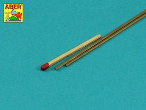 Aber HR-15 Sześciokątne pręty mosiężne 1,5mm długość 245mm / Brass hexagonal rods 1,5mm length 245mm x2 pcs. – imagen 2