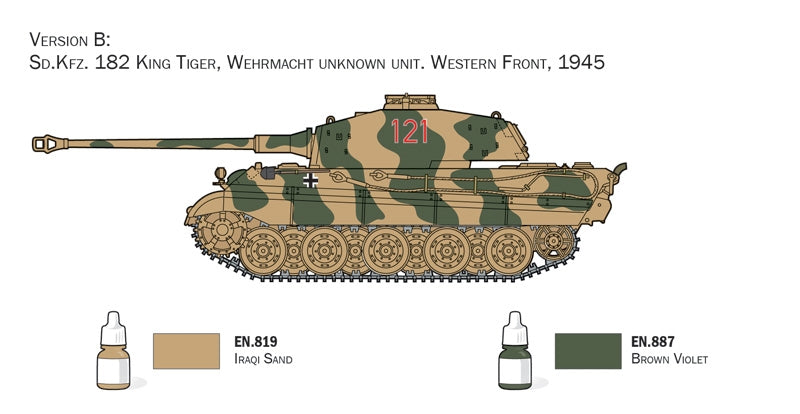 Italeri 72005 Sd. Kfz. 182 King Tiger - Complete Set For Modeling - Starter kit 1/72 – zdjęcie 5