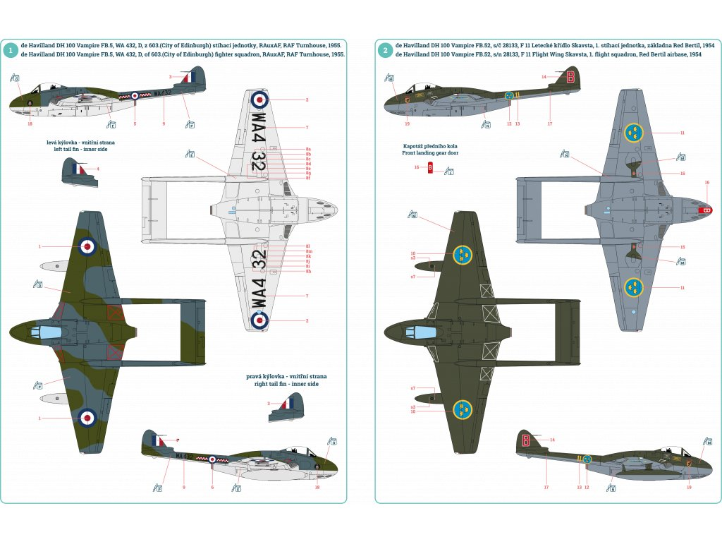 Infinity Models INF3204 DH-100 VAMPIRE FB MK.5 1/32 – immagine 2