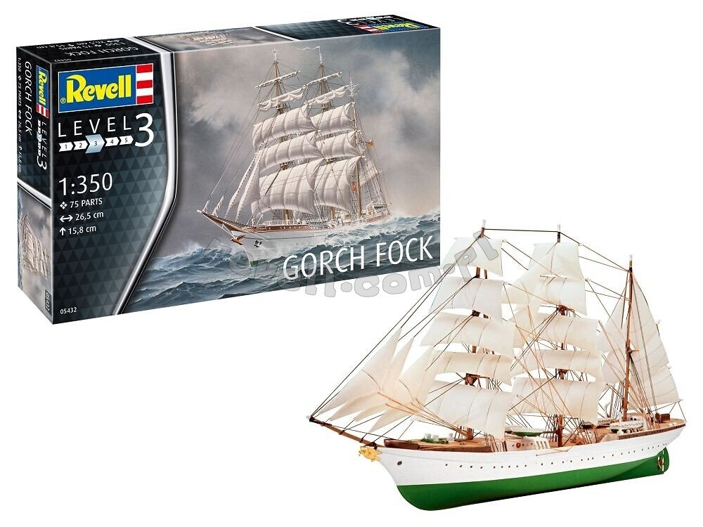 Revell 65432 Model Set Gorch Fock 1/350 – immagine 2