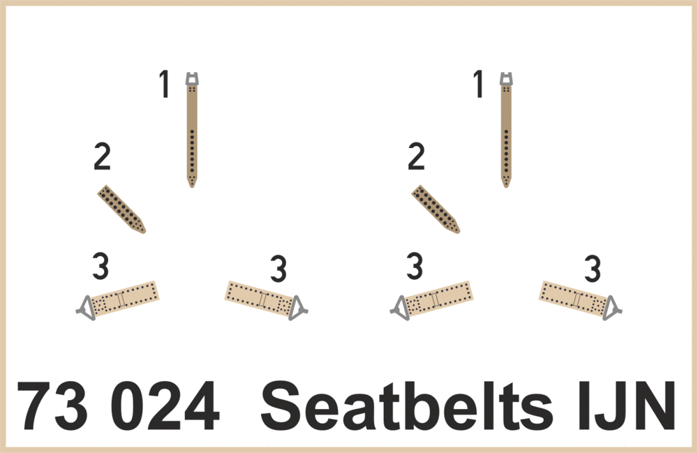 Eduard 73024 Seatbelts IJN SUPERFABRIC 1/72