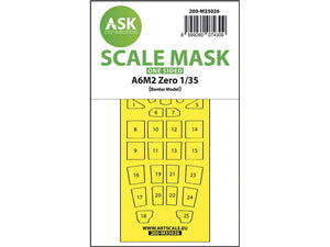 Art Scale Kit M35026 A6M2 Zero One-Sided Painting Mask for Border Model 1/35