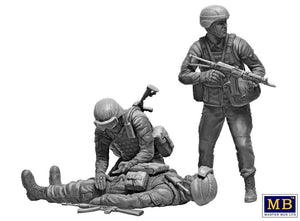 Master Box 35231, série Guerre russo-ukrainienne, Kit n° 8. Sur le champ de bataille. Médecins militaires ukrainiens, échelle 1/35 – image 3