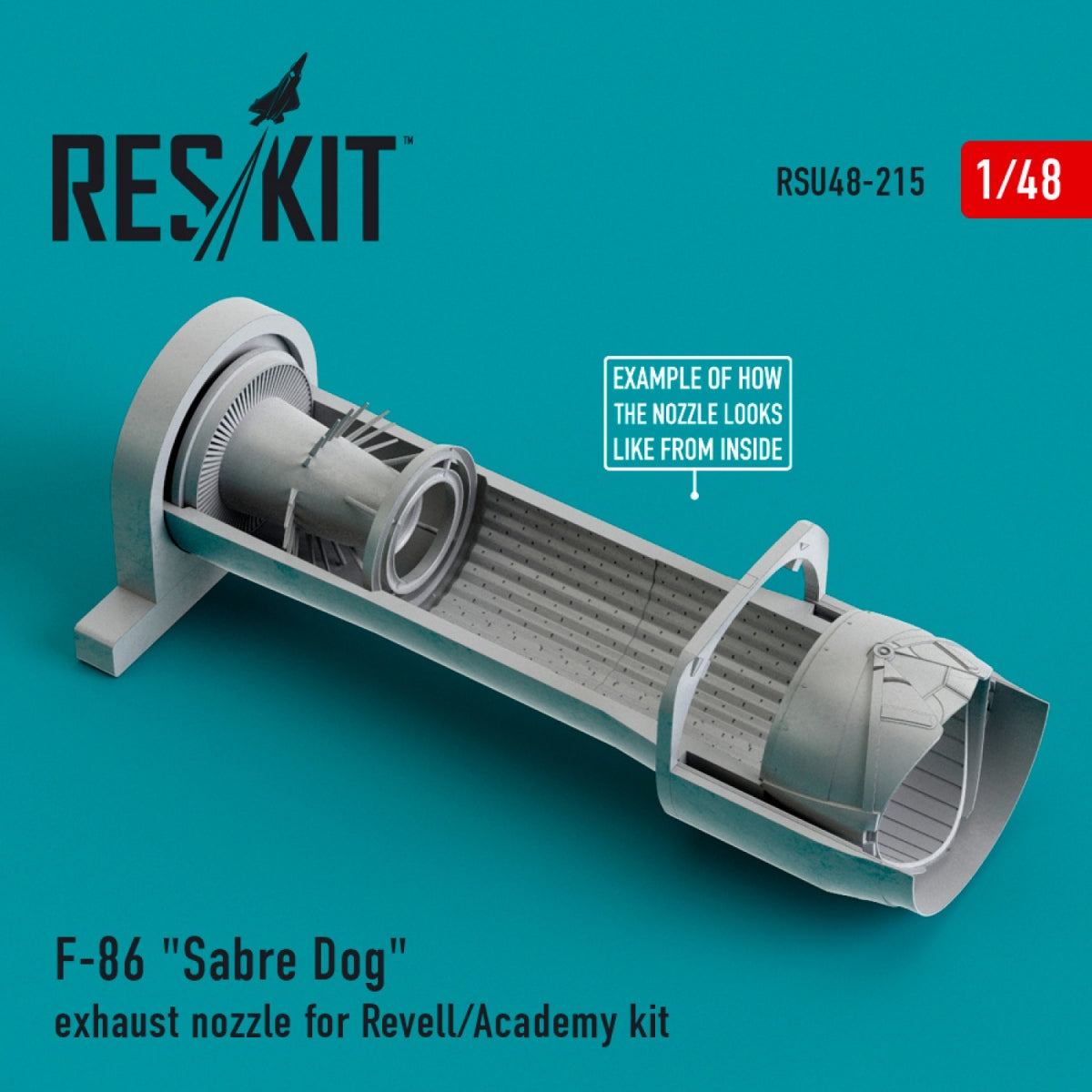 RESKIT RSU48-0215 F-86 SABRE DOG EXHAUST NOZZLE FOR REVELL/ACADEMY KIT 1/48 – Bild 2