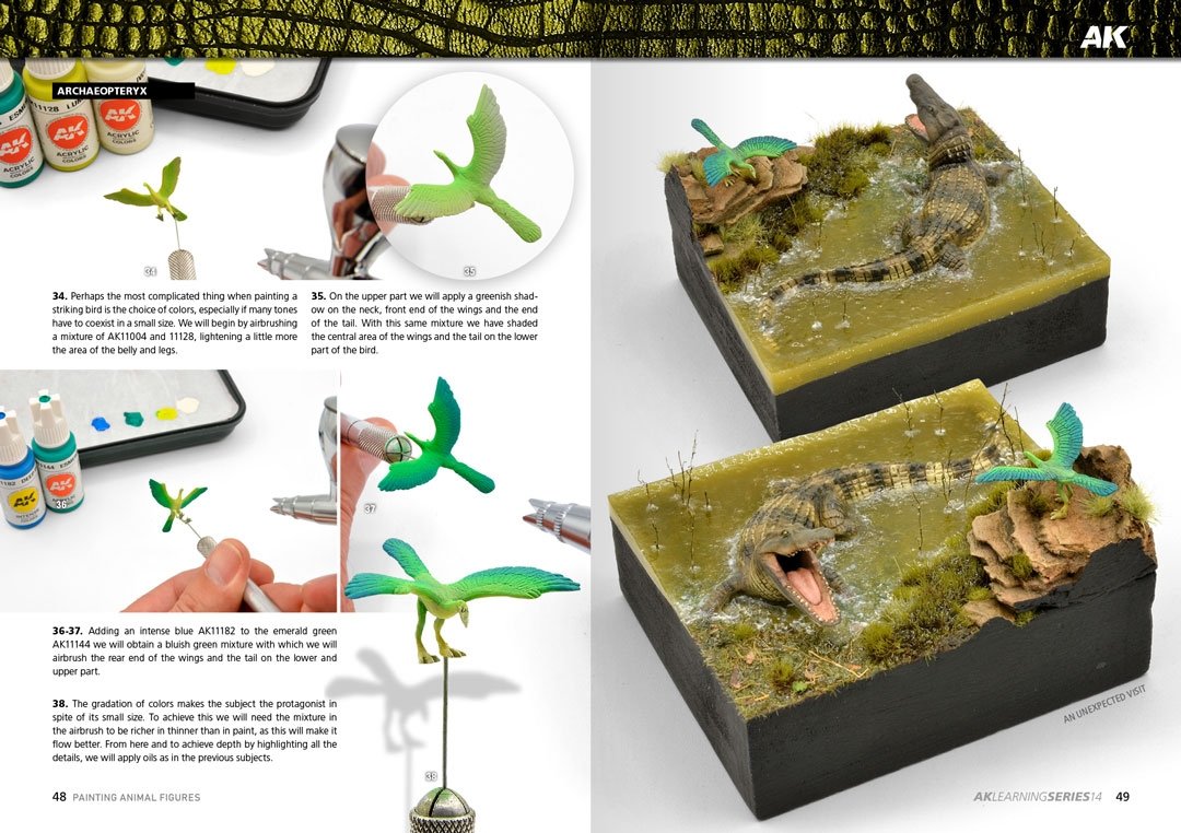 AK Interactive AK518 AK LEARNING 14: PAINTING ANIMAL FIGURES English – immagine 6