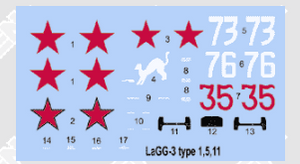 Roden 037 LaGG-3 1,5,11 Series 1/72 – immagine 2