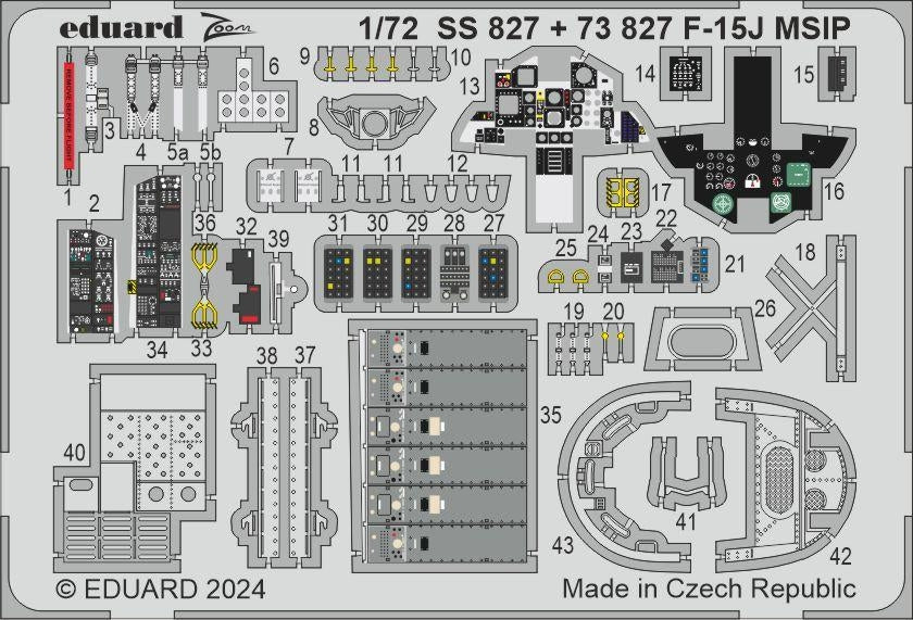 Eduard 73827 F-15J MSIP FINE MOLDS 1/72