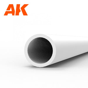 AK Interactive AK6543 HOLLOW TUBE 3.00 DIAMETER X 350MM – STYRENE HOLLOW TUBE – (5 UNITS) – immagine 2