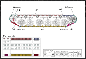 AFV Club 35345 Centurion Series HUSH Puppy Quick Assembly Link &amp;amp; Length Track 1/35 – immagine 2