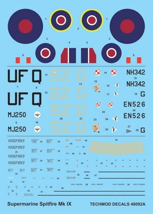 Techmod 48092 - Supermarine Spitfire IX 1/48