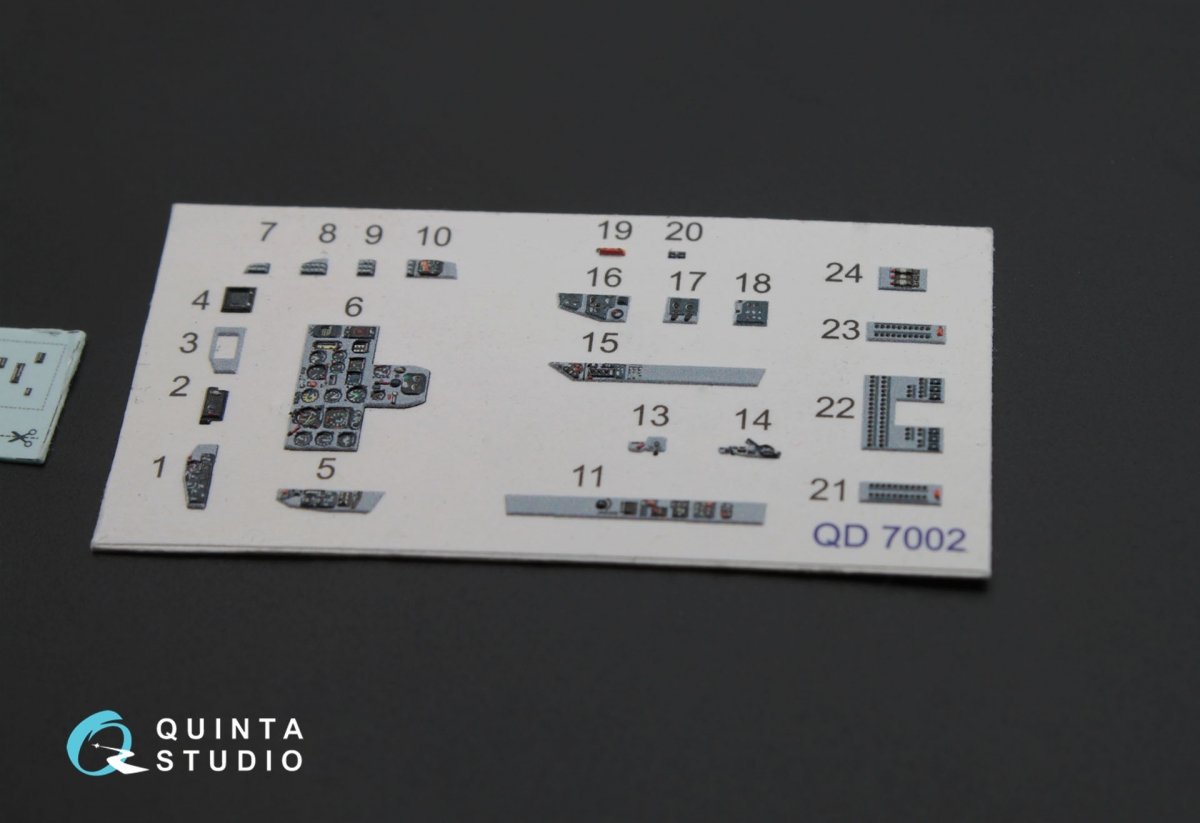 Quinta Studio QD72002 MiG-29 9-13 3D-Printed &amp;amp; coloured Interior on decal paper for 7278 Zvezda kit 1/72 – zdjęcie 4