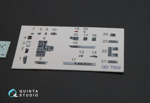 Quinta Studio QD72002 MiG-29 9-13 3D-Printed &amp;amp; coloured Interior on decal paper for 7278 Zvezda kit 1/72 – zdjęcie 4