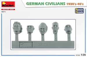 MiniArt 38075 GERMAN CIVILIANS 1930-40S. RESIN HEADS 1/35 – immagine 2