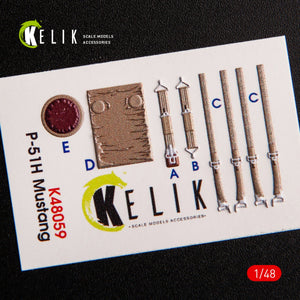 Kelik K48059 P-51H Mustang interior 3D decals for Modelsvit kit 1/48