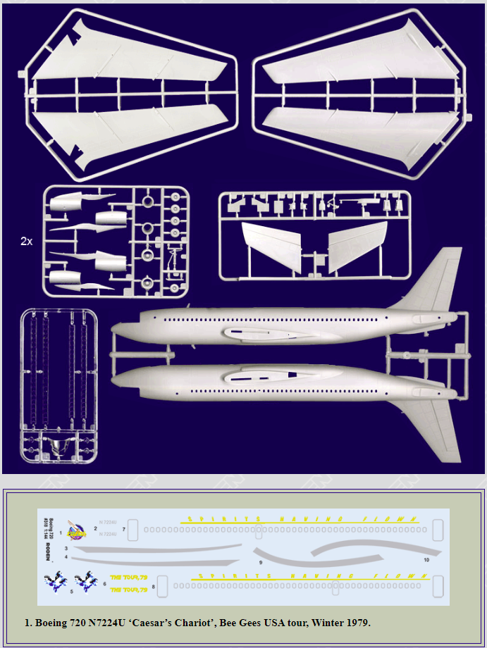 Roden 318 Boeing 720 Chariot de César 1/144 – image 2