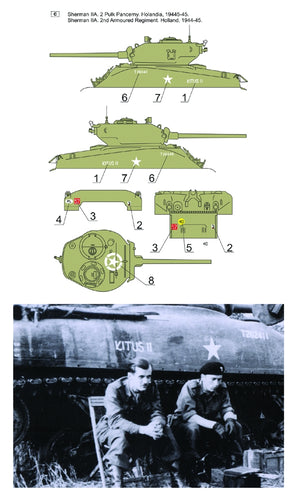 Toro 16D01 Polish Shermans vol.1 Sherman IIA / M4A1 (76)W 1st Polish Armoured Division (for ILK 61616) 1/16